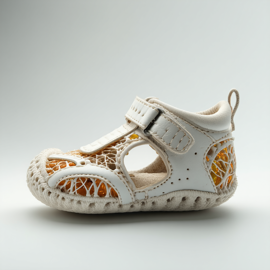 A photorealistic image showcasing a tailor measuring a foot for a custom-made shoe. The scene depicts a skilled craftsman meticulously working on the design and fit of the shoe. The lighting is soft and focused, highlighting the precision and care involved in the process. The color palette is warm and inviting, with earth tones and subtle highlights. The camera angle is a close-up shot to capture the details of the measurement and the craftsmanship. Include texture details in the leather and the tools. The overall style is classic and professional, conveying a sense of personalization and attention to detail.